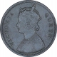 Copper One Quarter Anna Coin of Victoria Queen of Madras Mint of 1862.