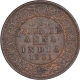 Copper One Quarter Anna Coin of Victoria Empress of Calcutta Mint of 1901.