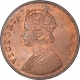 Copper One Quarter Anna Coin of Victoria Empress of Calcutta Mint of 1901.