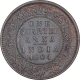 Copper One Quarter Anna Coin of King Edward VII of Calcutta Mint of 1904.