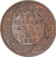 Copper One Quarter Anna Coin of King Edward VII of Calcutta Mint of 1904.