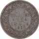 Bronze One Quarter Anna Coin of King Edward VII of Calcutta Mint of 1908.