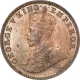 Bronze One Quarter Anna Coin of King George V of Bombay Mint of 1924.