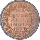 Bronze One Quarter Anna Coin of King George VI of Calcutta Mint of 1938.