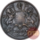 Copper Half Anna Coin of East India Company of Bombay Mint of 1835.