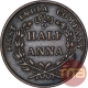 Copper Half Anna Coin of East India Company of Bombay Mint of 1835.