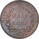 Copper Half Anna Coin of East India Company of Bombay Mint of 1835.