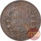 Copper Half Anna Coin of East India Company of Bombay Mint of 1835.