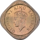 Nickel Brass Half Anna Coin of King George VI of Bombay Mint of 1942.