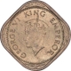 Nickel Brass Half Anna Coin of King George VI of Calcutta Mint of 1944.