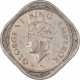 Cupro Nickel Half Anna Coin of King George VI of Calcutta Mint of 1947.