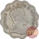 Cupro Nickel One Anna Coin of King Edward VII of Bombay Mint of 1910.