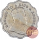 Cupro Nickel One Anna Coin of King Edward VII of Calcutta Mint of 1910.