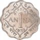 Cupro Nickel One Anna Coin of King George VI of Calcutta Mint of 1939.