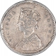 Silver Two Annas Coin of Victoria Queen of Bombay Mint of 1876.