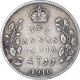 Silver Two Annas Coin of King Edward VII of Calcutta Mint of 1910. 