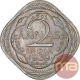 Cupro Nickel Two Annas Coin of King George VI of Bombay Mint of 1939.