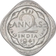 Cupro Nickel Two Annas Coin of King George VI of Calcutta Mint of 1941.