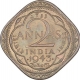 Nickel Brass Two Annas Coin of King George VI of Bombay Mint of 1943.