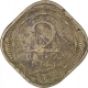 Nickel Brass Two Anna Coin of King George VI of Lahore Mint of 1944.