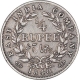 Rare Silver Quarter Rupee Coin of Victoria Queen of Calcutta Mint of 1840.