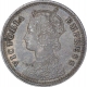 Silver Quarter Rupee Coin of Victoria Empress of Calcutta Mint of 1901. 