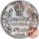 Silver Quarter Rupee Coin of King Edward VII of Calcutta Mint of 1907.