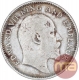 Silver Quarter Rupee Coin of King Edward VII of Calcutta Mint of 1907.