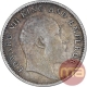 Silver Quarter Rupee Coin of King Edward VII of Calcutta Mint of 1907.