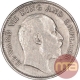 Silver Quarter Rupee Coin of King Edward VII of Calcutta Mint of 1908.