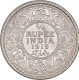 Silver Quarter Rupee Coin of King George V of Calcutta Mint of 1919.