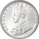 Silver Quarter Rupee Coin of King George V of Calcutta Mint of 1919.