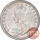 Silver Quarter Rupee Coin of King George V of Calcutta Mint of 1926.