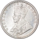 Silver Quarter Rupee Coin of King George V of Calcutta Mint of 1930.