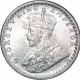 Silver Quarter Rupee Coin of King George V of Calcutta Mint of 1930.