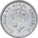 Silver Quarter Rupee Coin of King George VI of Bombay Mint of 1940.