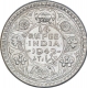 Silver Quarter Rupee Coin of King George VI of Calcutta Mint of 1942.