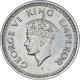 Silver Quarter Rupee Coin of King George VI of Bombay Mint of 1943.