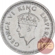 Silver Quarter Rupee Coin of King George VI of Bombay Mint  of 1945.