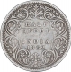 Silver Half Rupee Coin of Victoria Queen of Calcutta Mint of 1862.