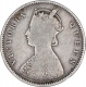 Silver Half Rupee Coin of Victoria Queen of Calcutta Mint of 1862.