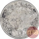 Silver Half Rupee Coin of Victoria Queen of Bombay Mint of 1862.