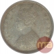 Silver Half Rupee Coin of Victoria Empress of Bombay Mint of 1899.