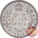 Silver Half Rupee Coin of King Edward VII of Calcutta Mint of 1910.