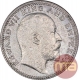 Silver Half Rupee Coin of King Edward VII of Calcutta Mint of 1910.