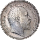 Rare Silver Half Rupee Coin of King Edward VII of Bombay Mint of 1910.