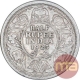 Silver Half Rupee Coin of King George V of Calcutta Mint of 1925.