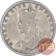 Silver Half Rupee Coin of King George V of Bombay Mint of 1928.