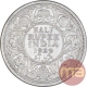 Silver Half Rupee Coin of King George V of Calcutta Mint of 1929.