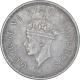 Silver Half Rupee Coin of King George VI of Bombay Mint of 1940.